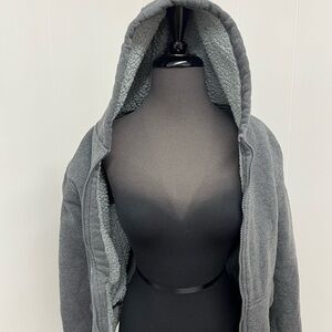 Women's Gray Hooded Jacket